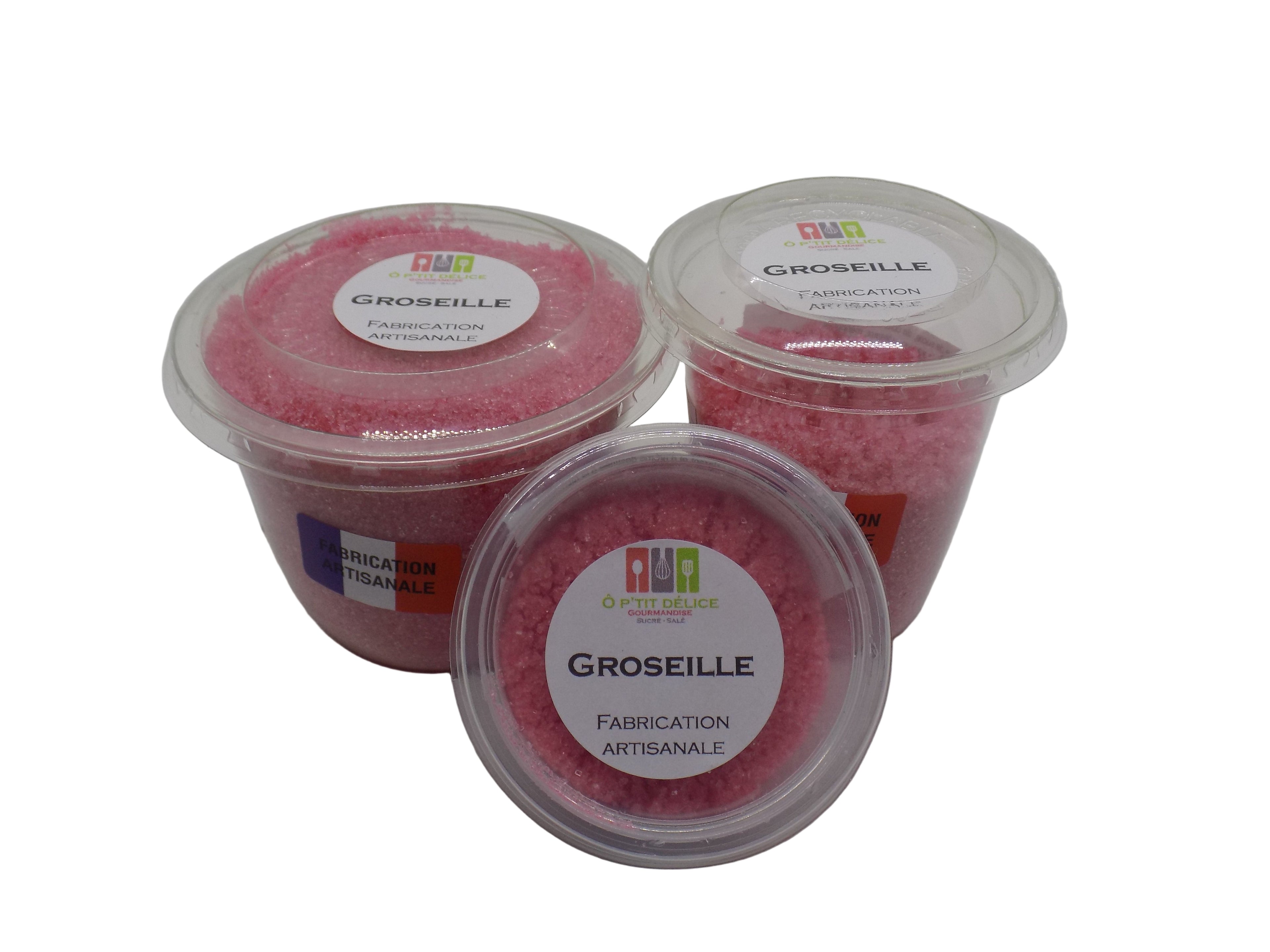 Sucre Artisanal Aromatisé Groseille