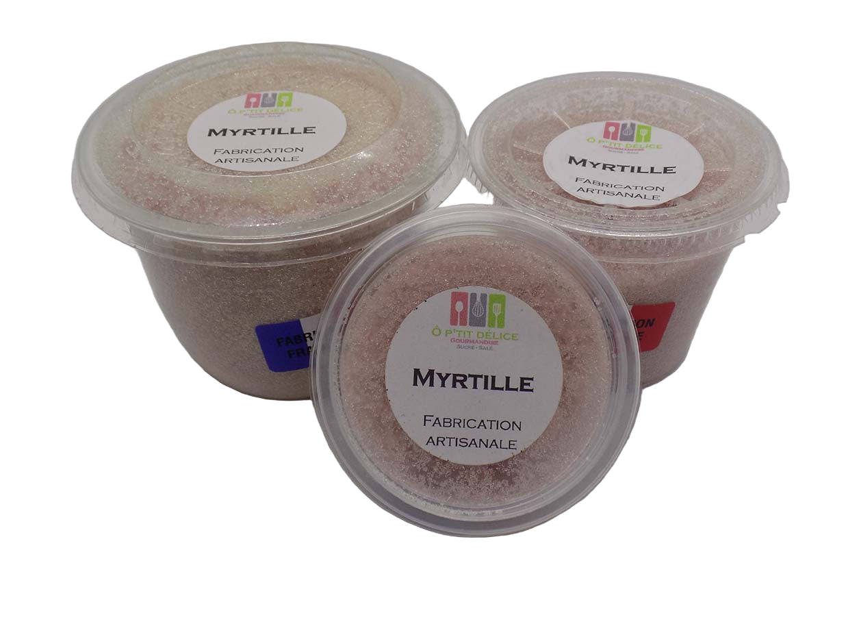Sucre Artisanal Aromatisé Myrtille