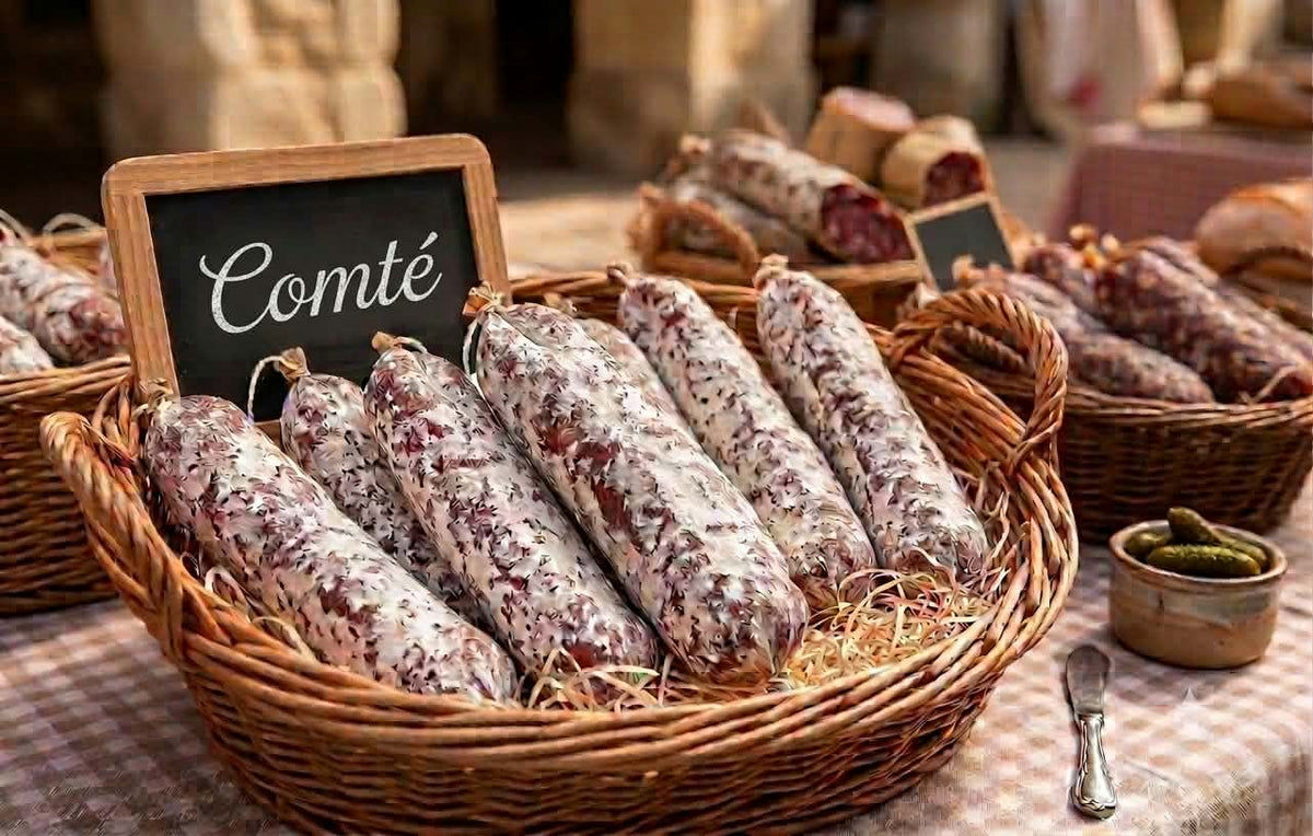 Saucisson sec porc/ Comté