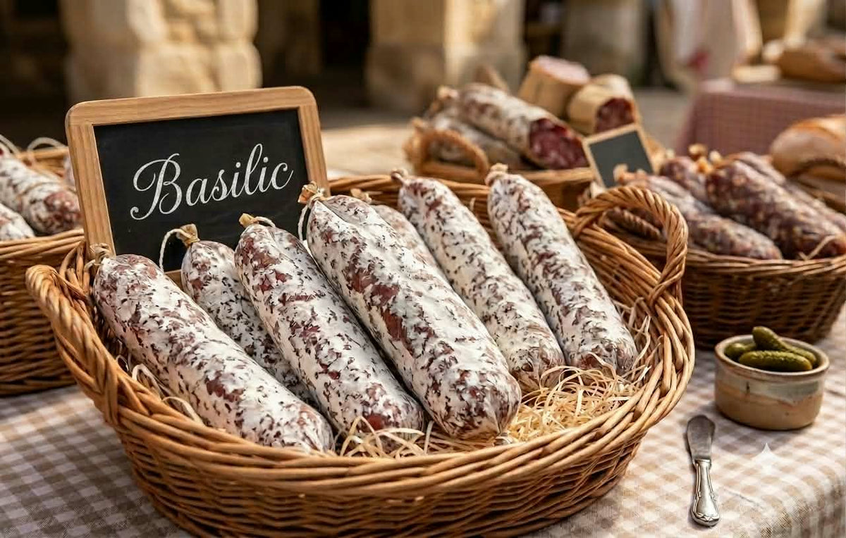 Saucisson Porc/Basilic