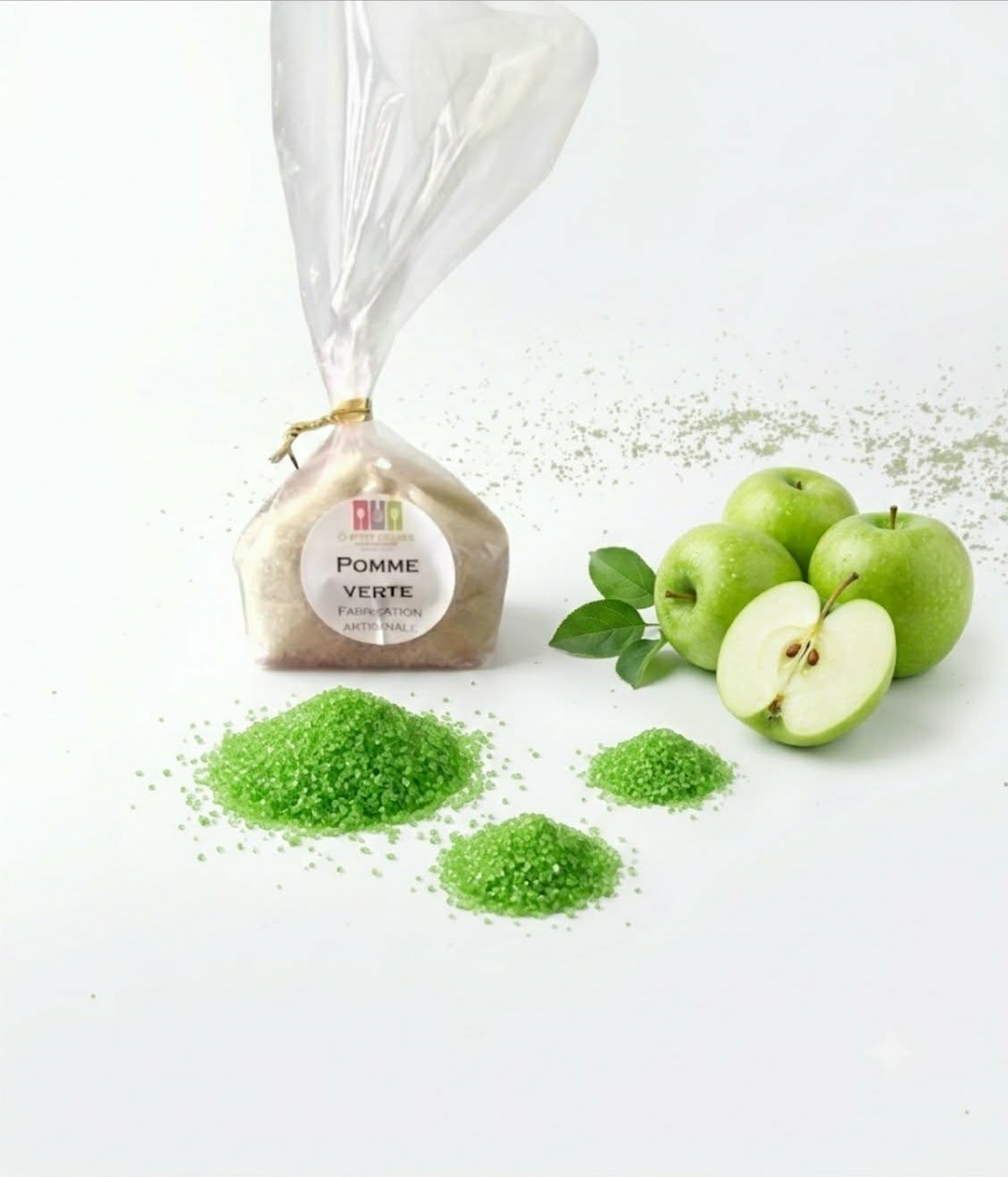 Sucre Artisanal Aromatisé Pomme Verte
